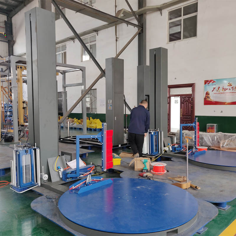 Friction Stretch Film Pallet Wrapping Machine